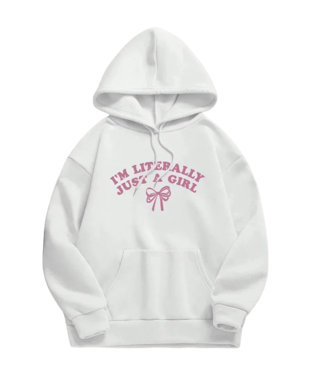 Seralvia Emma - Dames Hoodie Oversized Witte Sweater met Print