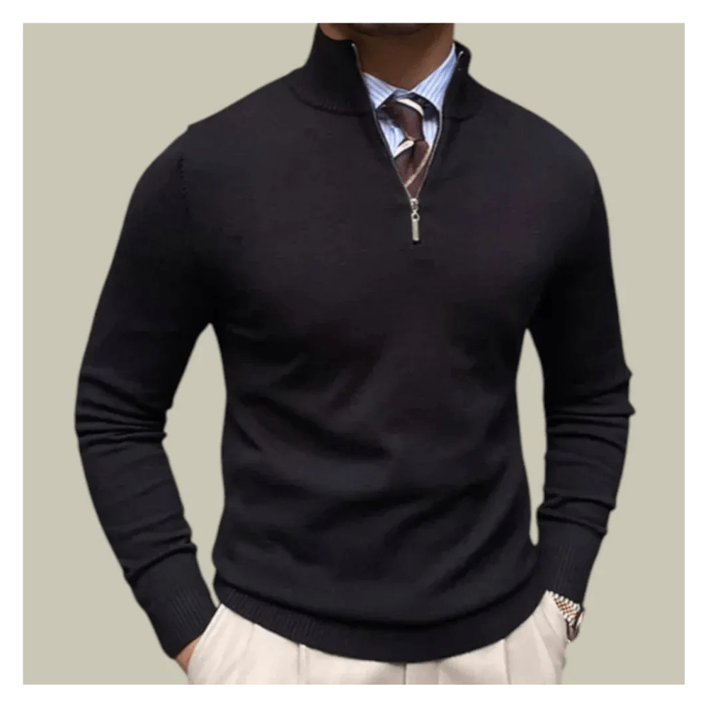 Seralvia Adrian - Half-zip Heren Sweater Gebreide Trui met Ritsluiting