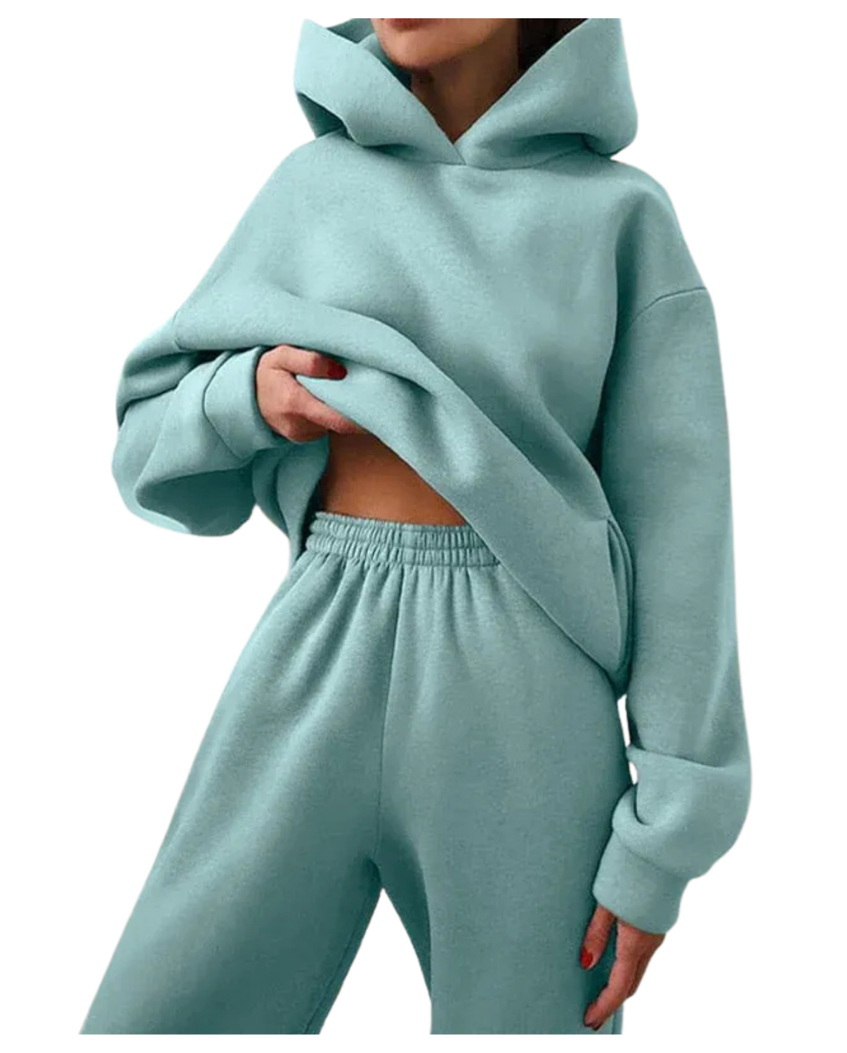 Eva - Oversized Dames Hoodie Joggingpak met Broek in Comfortabele Set