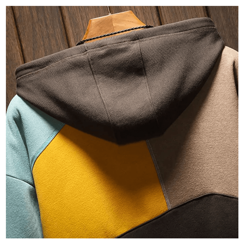 Seralvia Thomas - Heren Hoodie met Print Kleurrijk Herfst Design & Casual Trui