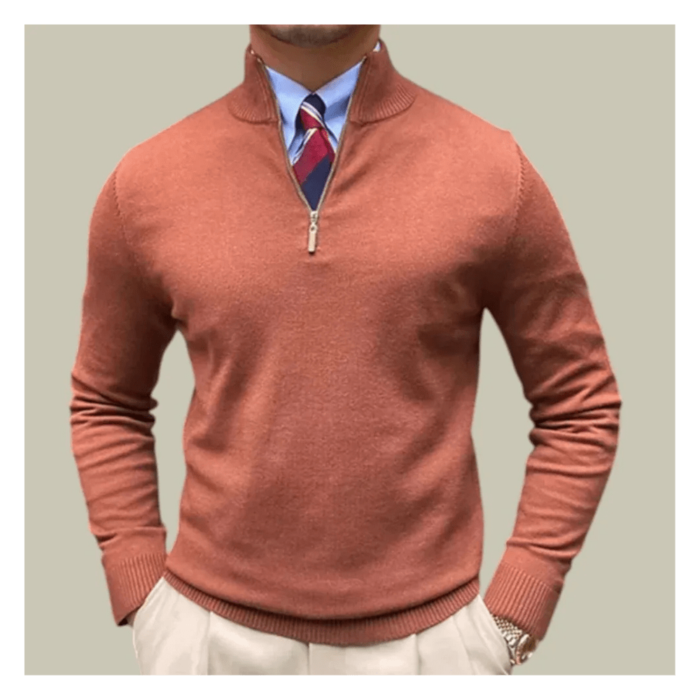 Seralvia Adrian - Half-zip Heren Sweater Gebreide Trui met Ritsluiting