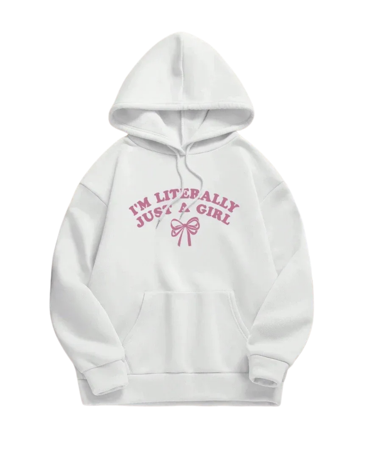 Emma - Dames Hoodie Oversized Witte Sweater met Print