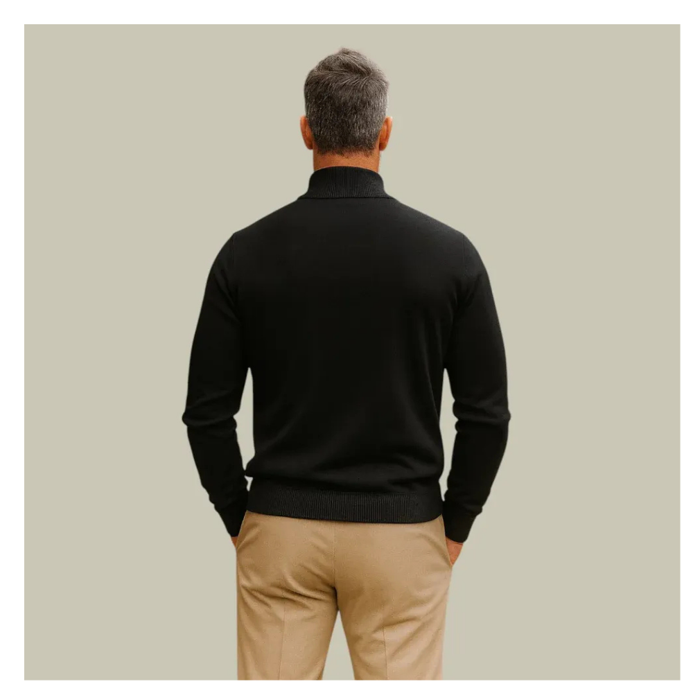 Adrian - Half-zip Heren Sweater Gebreide Trui met Ritsluiting