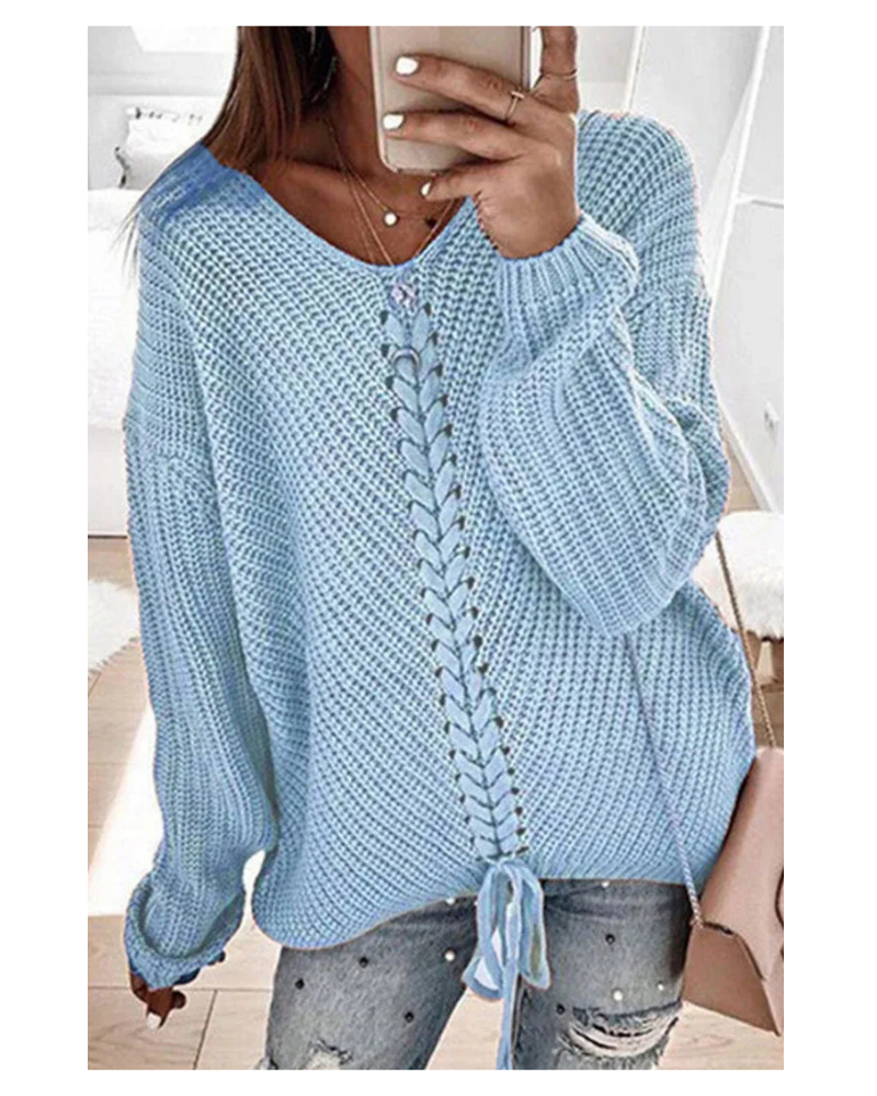 Sofie - Gebreide Dames Sweater, Warme Wollen Trui met Vlechtpatroon